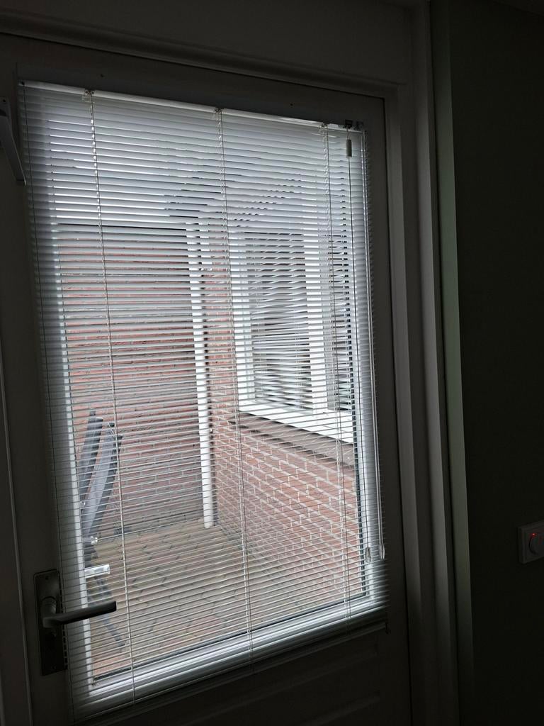 Jaloezieën - 114cm lang, 68cm breed, Huis en Inrichting, Stoffering | Gordijnen en Lamellen, Ophalen, 50 tot 100 cm, Zo goed als nieuw