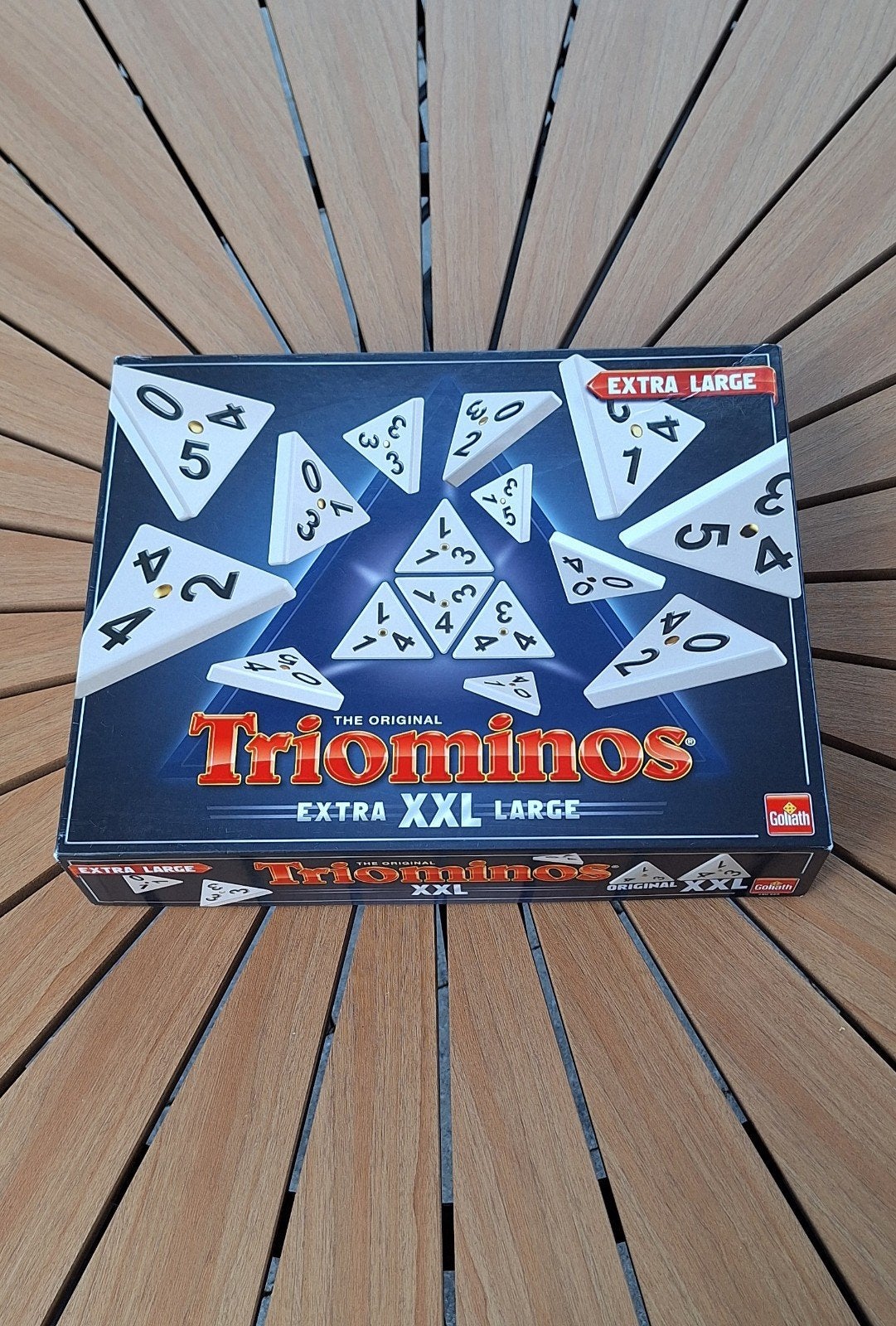 Triominos XXL (grotere stenen), Een of twee spelers, Ophalen of Verzenden, Zo goed als nieuw, Goliath