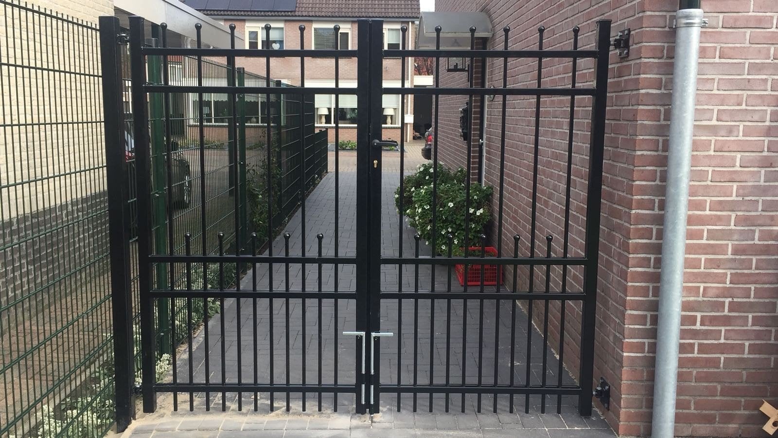 Hekwerk inrijpoort steegpoort, Tuin en Terras, Ophalen, Nieuw, 200 cm of meer, Draaipoort