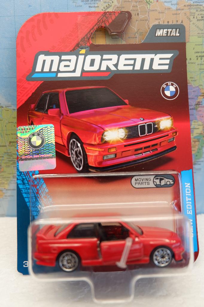 Majorette, BMW M3 Vintage, rood., Ophalen of Verzenden, Nieuw, Auto