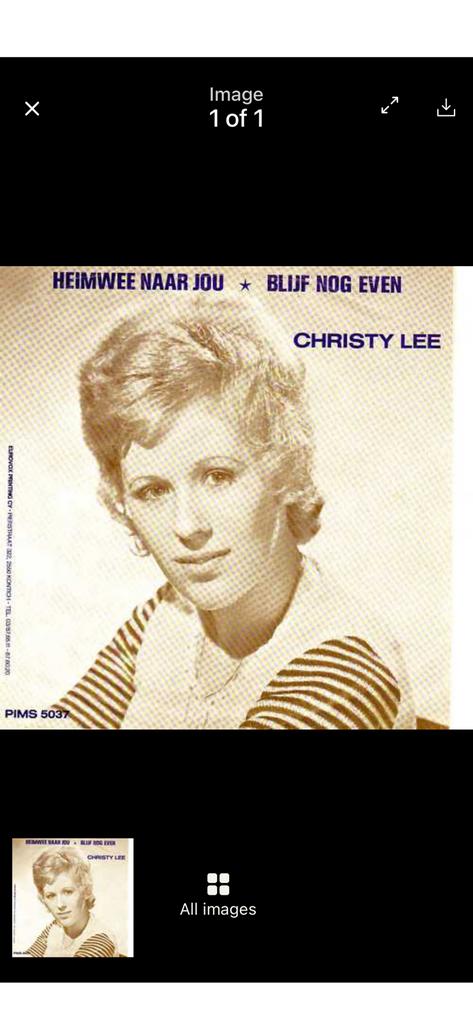 GEZOCHT Christy Lee- Heimwee naar jou, Cd's en Dvd's, Vinyl | Nederlandstalig, Ophalen of Verzenden, Zo goed als nieuw, Overige formaten