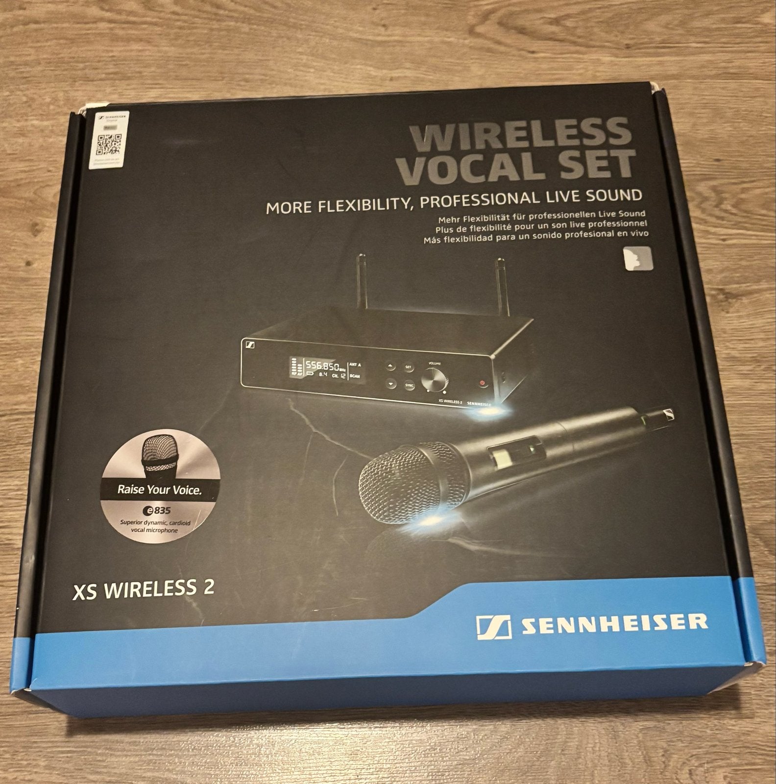 Sennheiser XS Wireless 2 Vocal Set - Draadloze Microfoon, Ophalen of Verzenden, Zo goed als nieuw, Zangmicrofoon, Draadloos