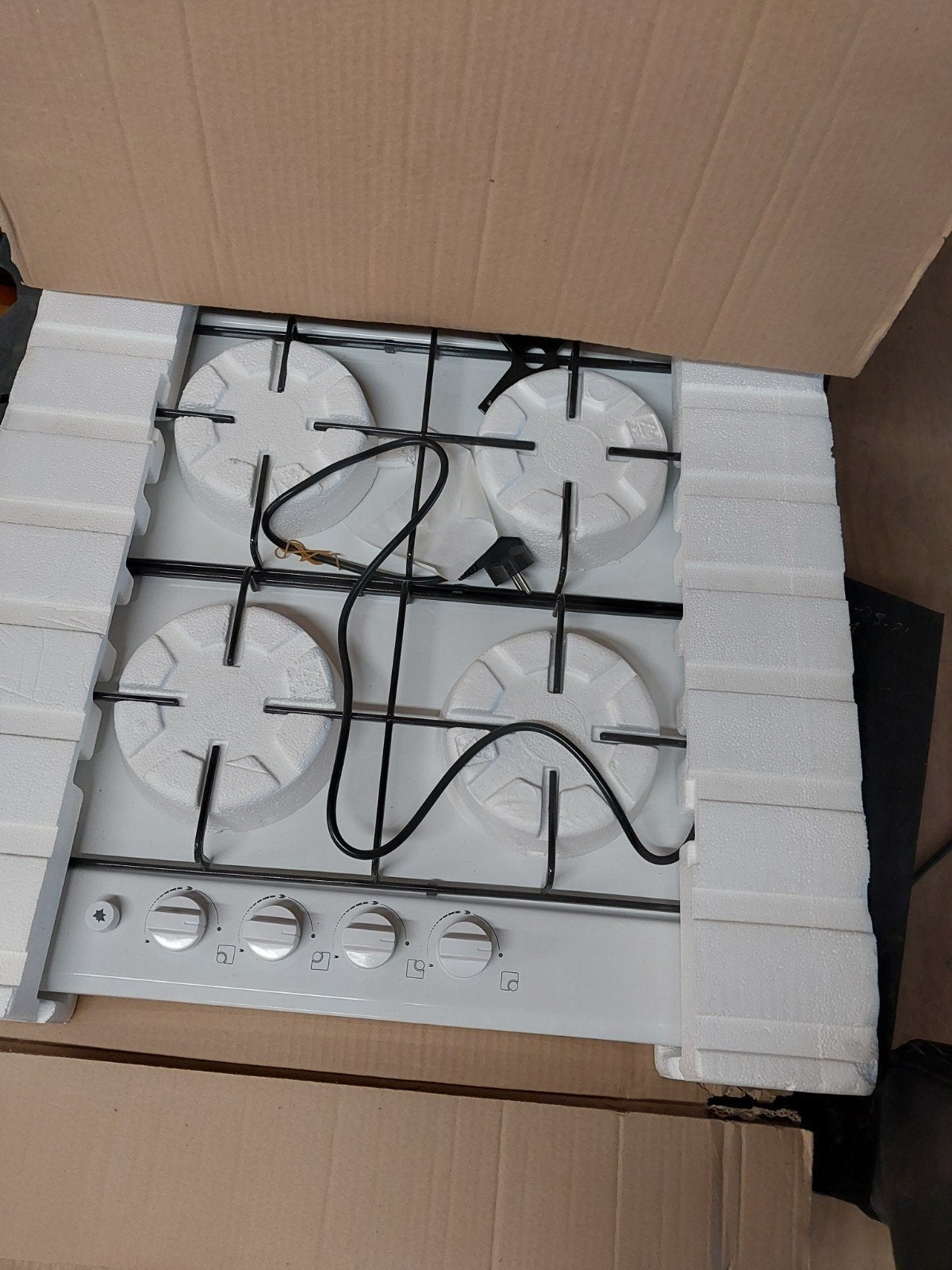 Beko HTZG 64111 SW Gas Kookplaat 4 Kookzones Wit Nieuw, Ophalen, Nieuw, 4 kookzones, Inbouw