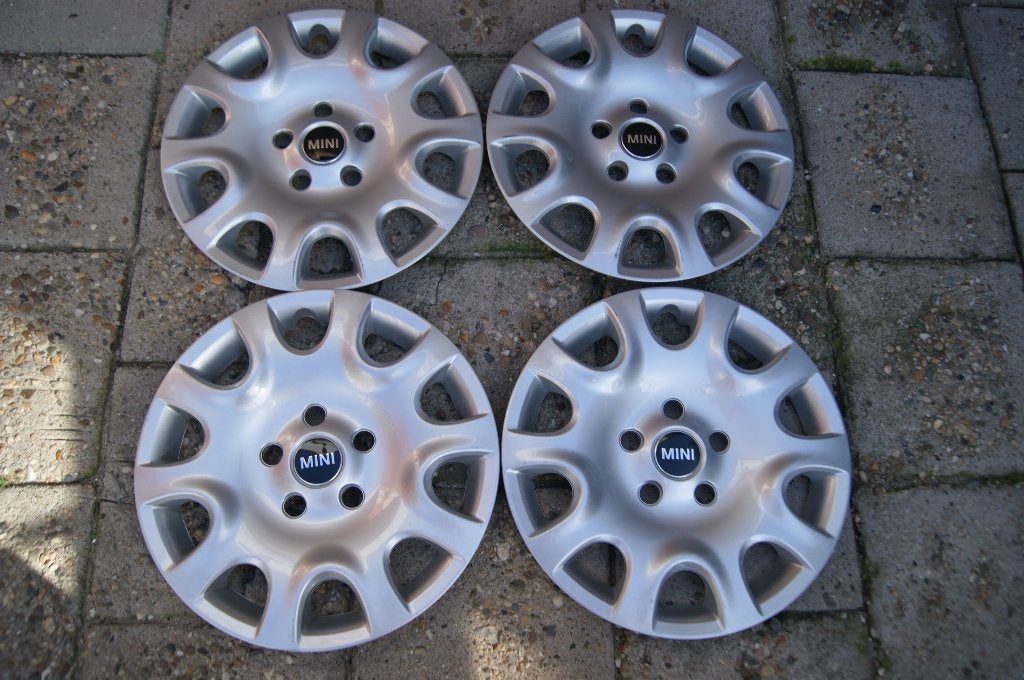 Set van 4 originele wieldoppen Mini One 15 inch, Ophalen of Verzenden, Gebruikt