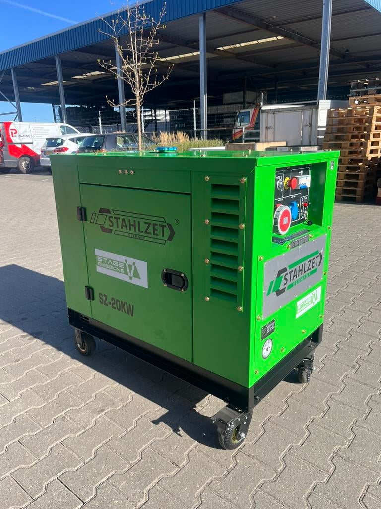 Stahlzet Germany Aggregaat 20 kva nieuw!!!, Dieselolie, Nieuw, Ophalen of Verzenden, Ffffff