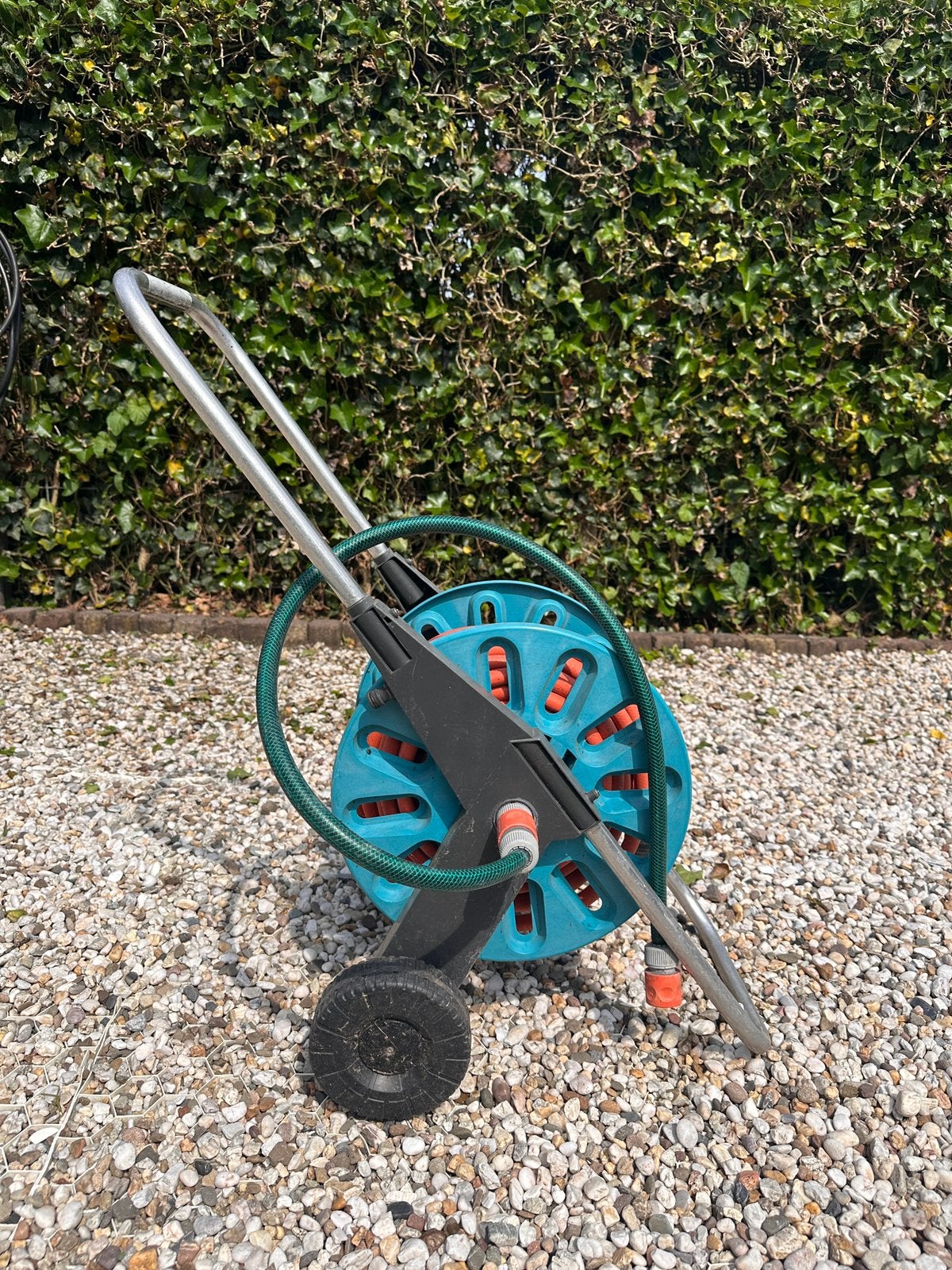 Gardena Haspel met slang, Ophalen, Gebruikt