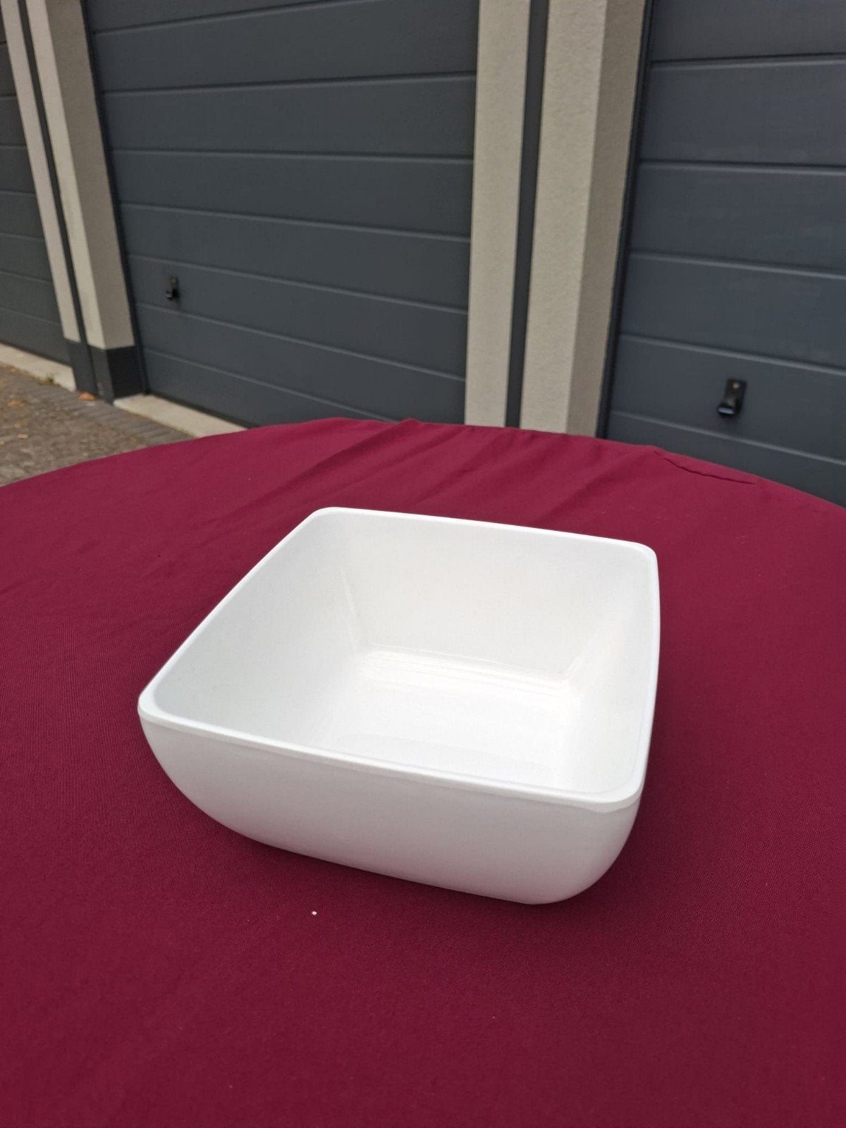 10x vierkante witte schalen, Ophalen, Porselein of Keramiek, Schaal, Vierkant