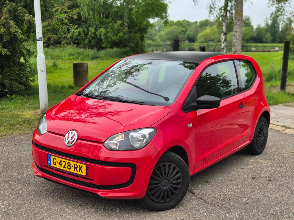 Volkswagen up! 1.0 44KW 2012 Rood, Voorwielaandrijving, Up!, 4 stoelen, Bedrijf
