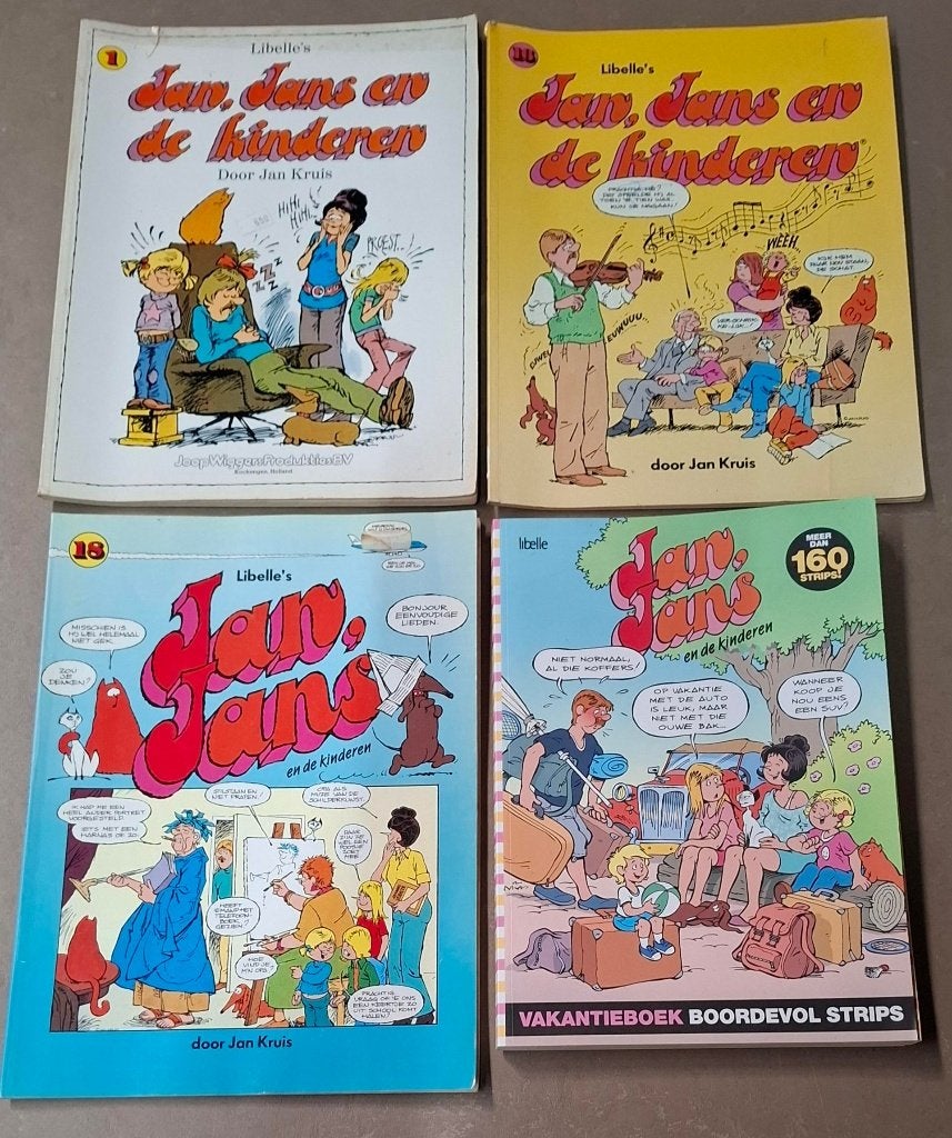 3 x Jan, Jans en de kinderen + vakantieboek, Eén stripboek, Ophalen of Verzenden, Gelezen, Jan kruis