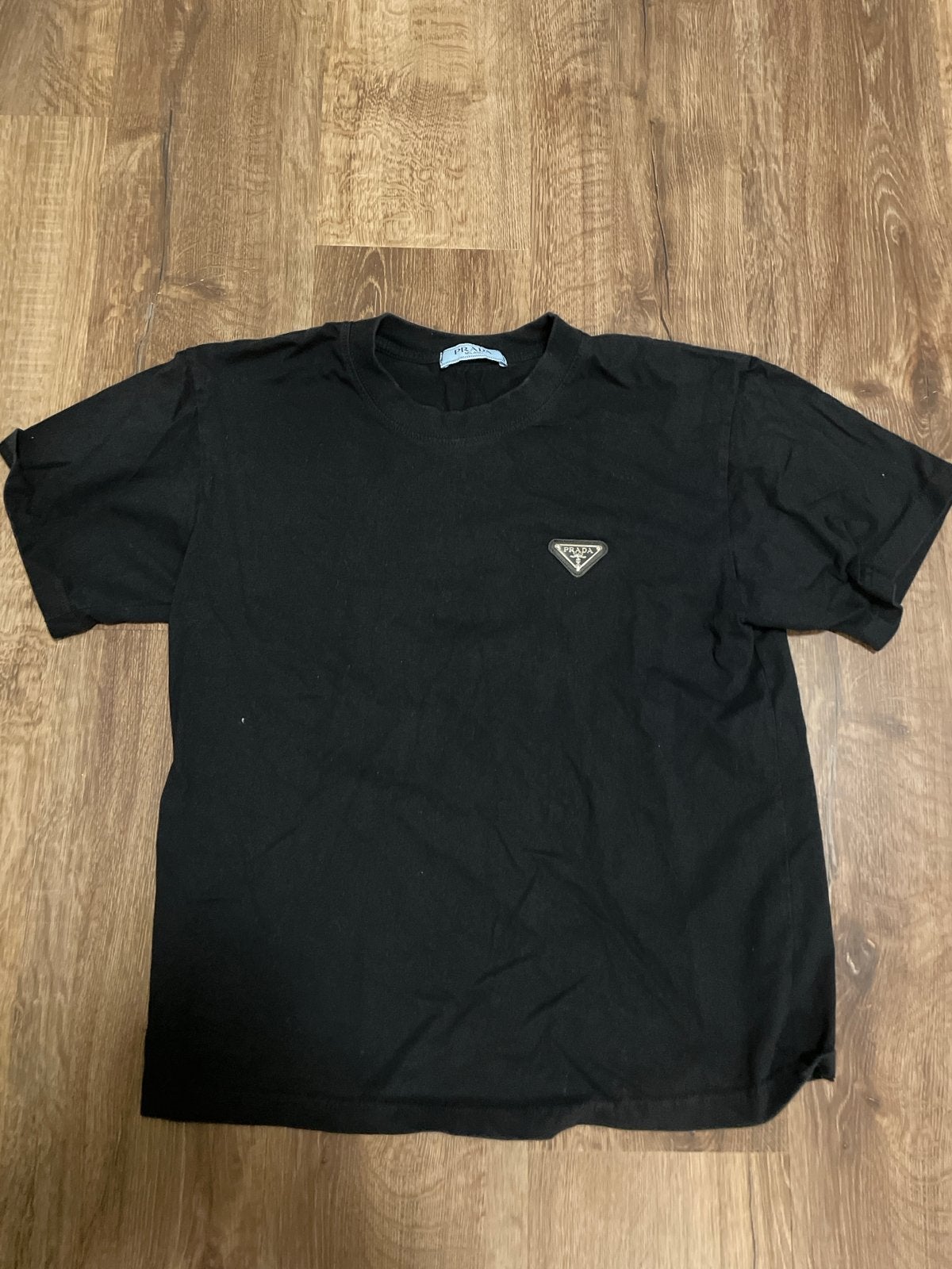 Prada T-Shirt Zwart Maat M, Kleding | Heren, Ophalen of Verzenden, Gedragen, Maat 48/50 (M), Zwart