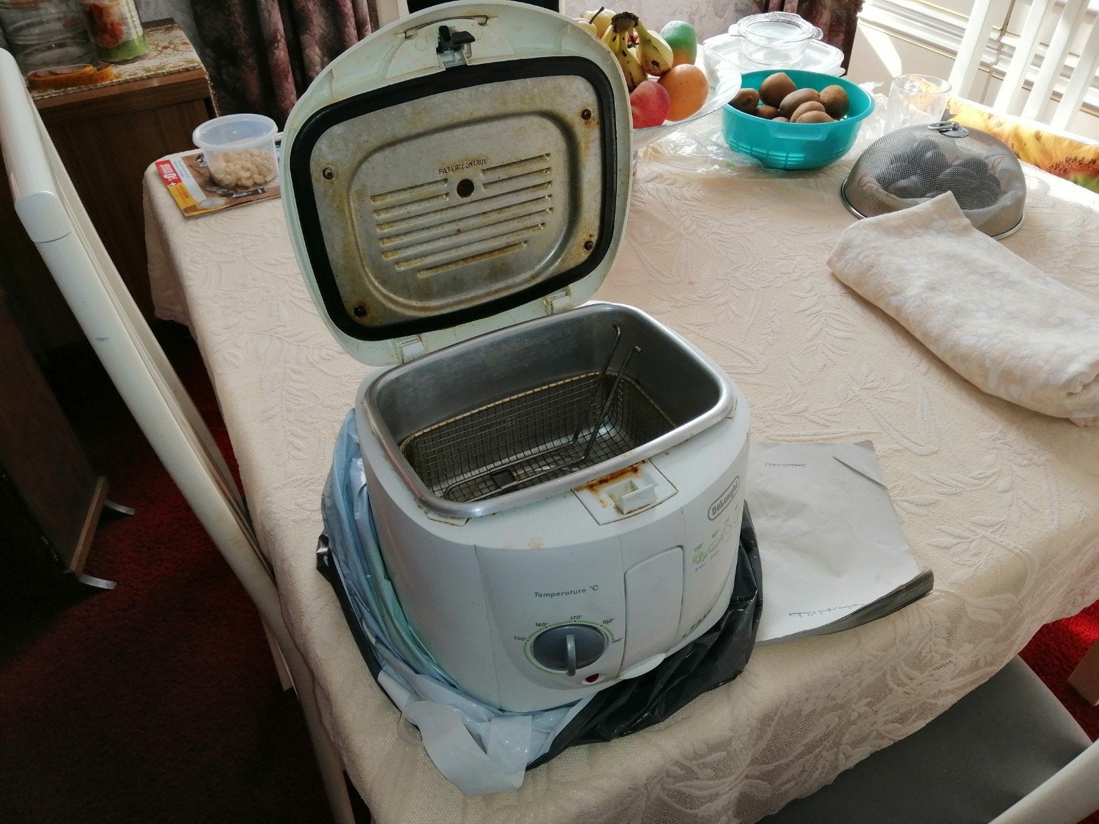 Friteuse, 4 liter of meer, Ophalen