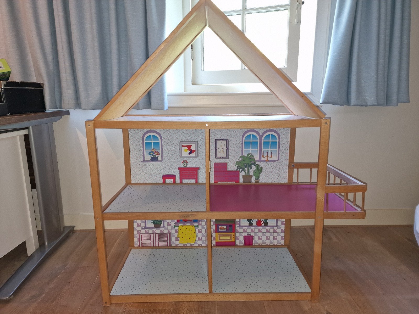 Houten barbie huis, Ophalen, Gebruikt, Poppenhuis