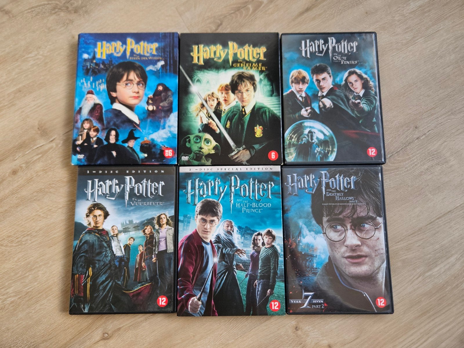 Harry Potter DVD collectie (6 films) met Special Editions!, Nederlands, Ophalen of Verzenden, Zo goed als nieuw, Vanaf 12 jaar