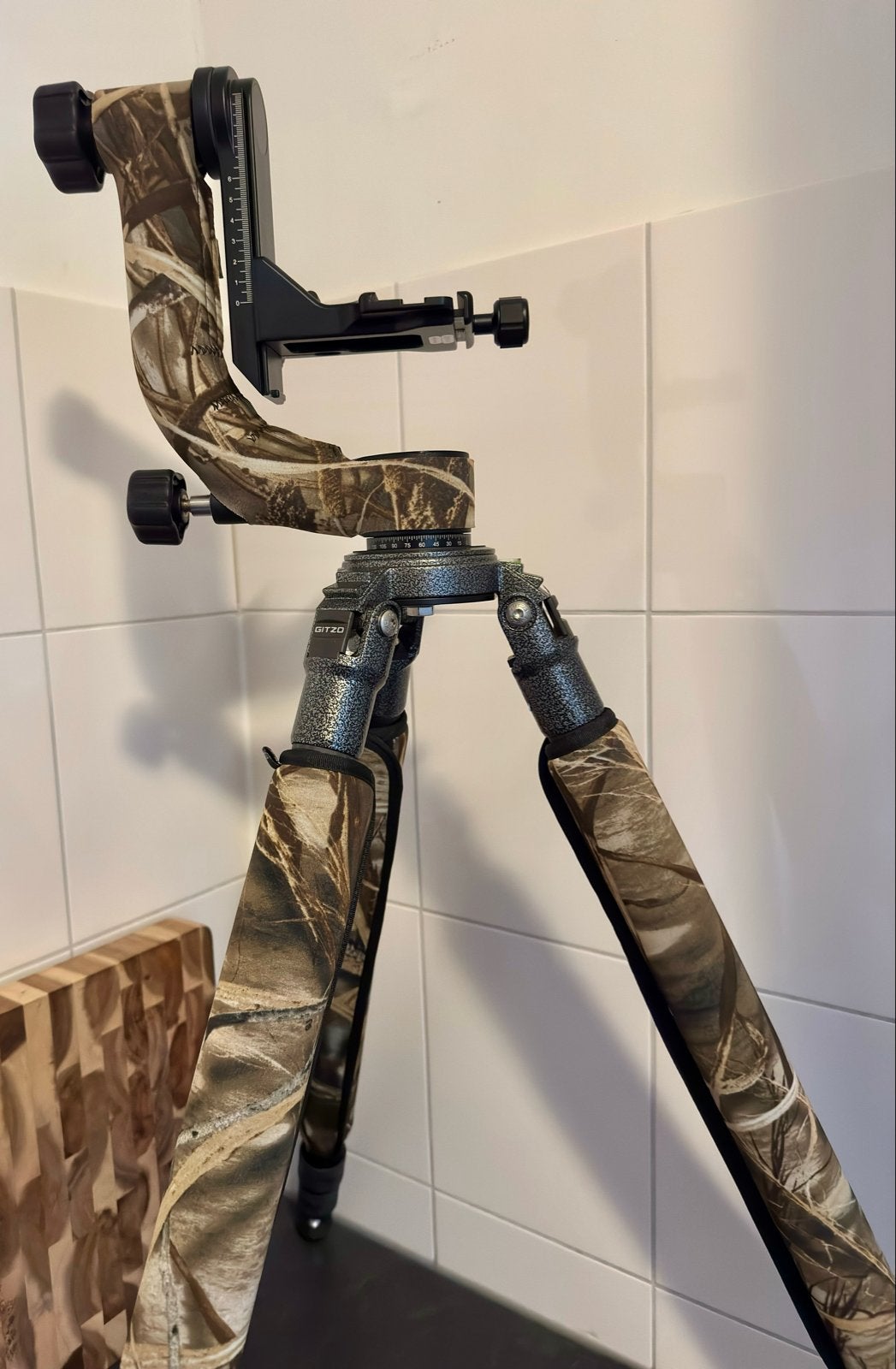 Gitzo GT3531LSV lenscoat realtree, Zo goed als nieuw, 150 tot 175 cm, Inclusief draagtas, Gitzo