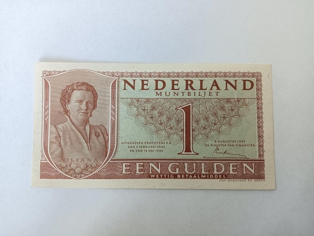 UNC Biljet 1 Gulden 1949 (07-1a), Postzegels en Munten, Bankbiljetten | Nederland, Ophalen of Verzenden, 1 gulden, Los biljet