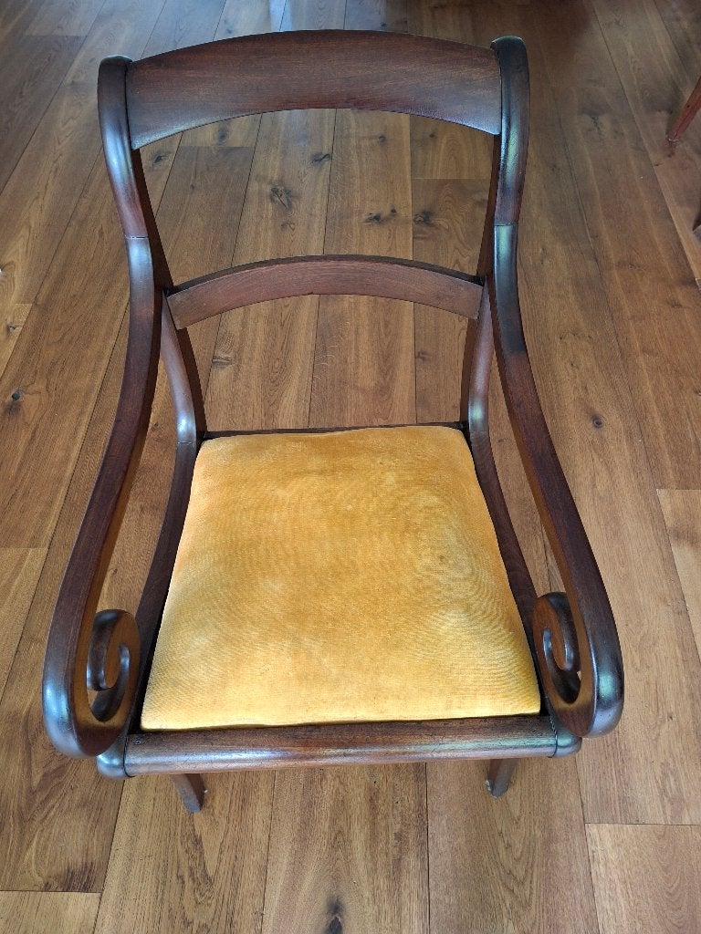 stoel,mahonie,hout,meubel,biedermeier, Ophalen