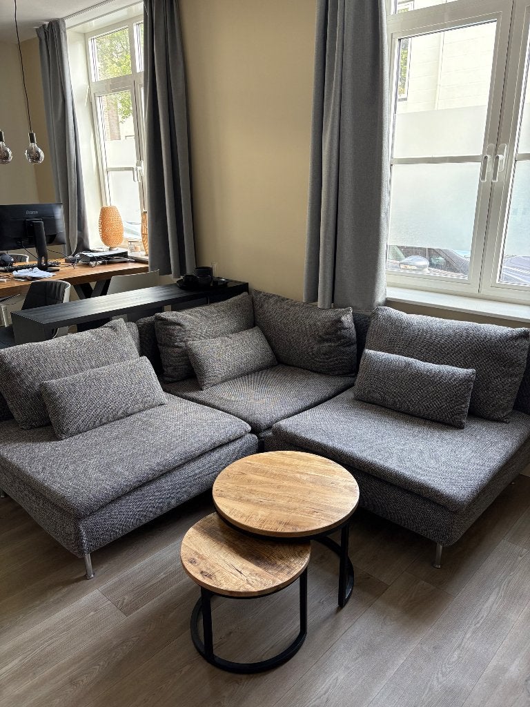 Söderhamn bank antraciet, Huis en Inrichting, Banken | Bankstellen, Ophalen, 150 tot 200 cm, Hoekbank, Driepersoons