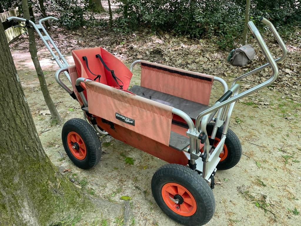 Rambler Explorer 80 bolderkar – met peuterzitje en duwstang, Ophalen, Opvouwbaar, Gebruikt
