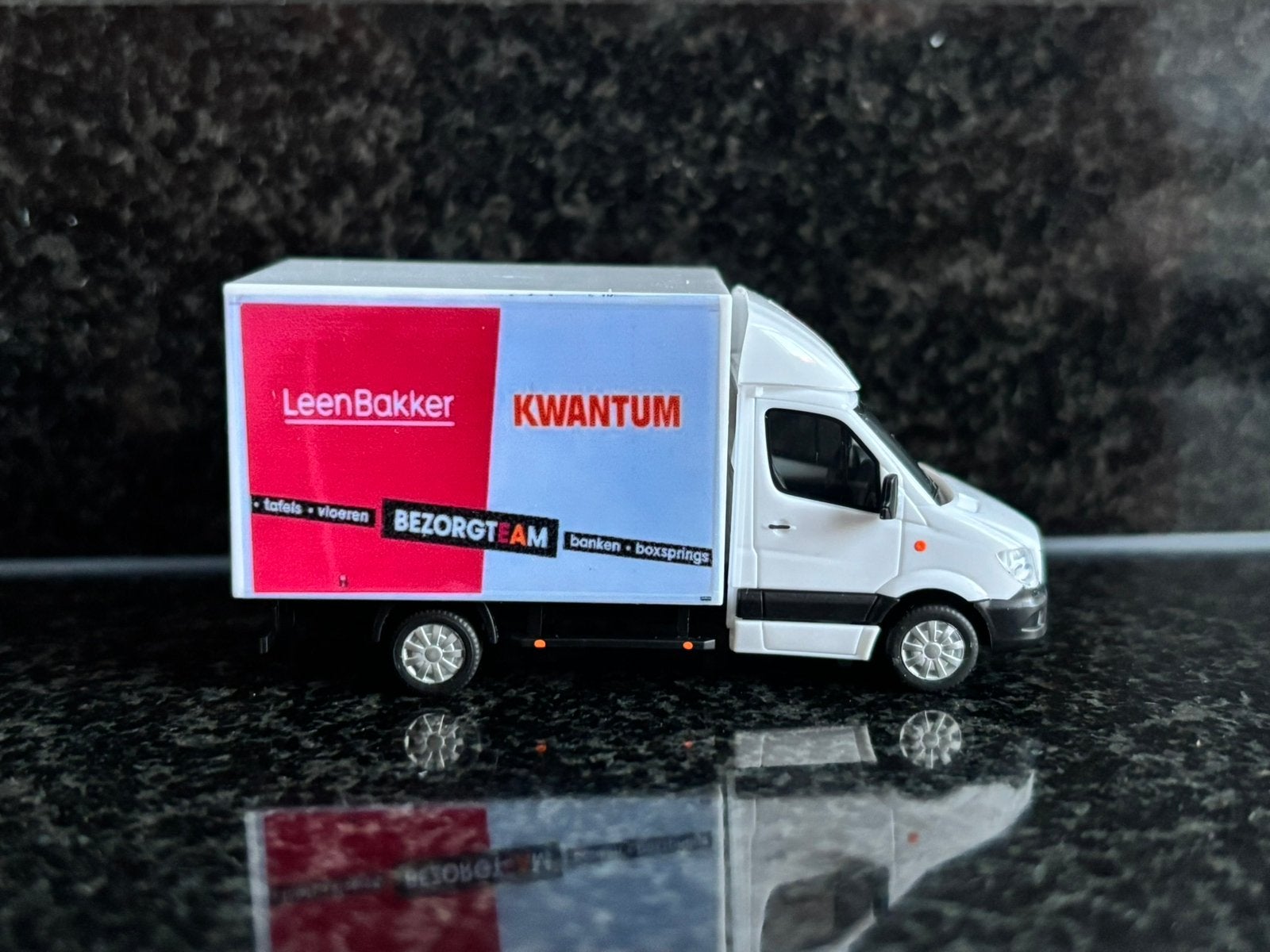 Decals transfer set kwantum leenbakker bezorgservice 1:87, Hobby en Vrije tijd, Modelauto's | 1:87, Verzenden, Nieuw