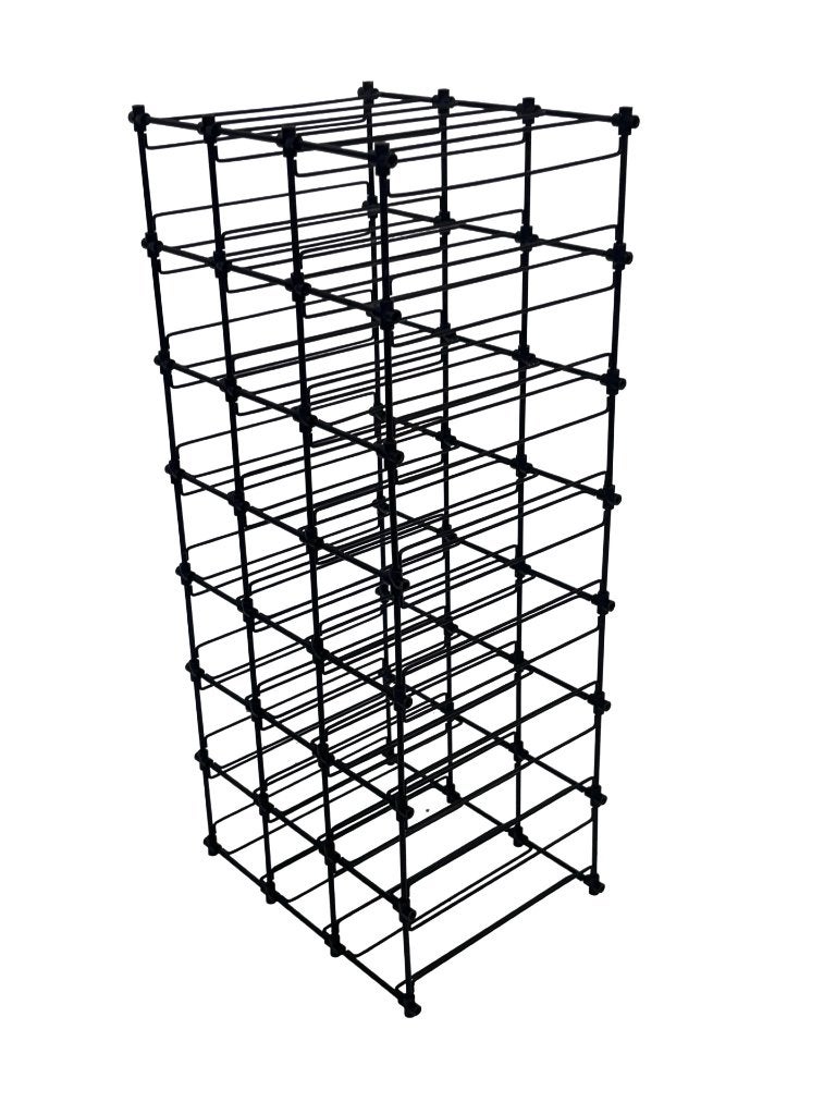 Vintage Wijnrek Modulair Metaal Jaren 80 Minimalistisch, Ophalen, Gebruikt, Vintage wijnrek, 15 tot 25 flessen