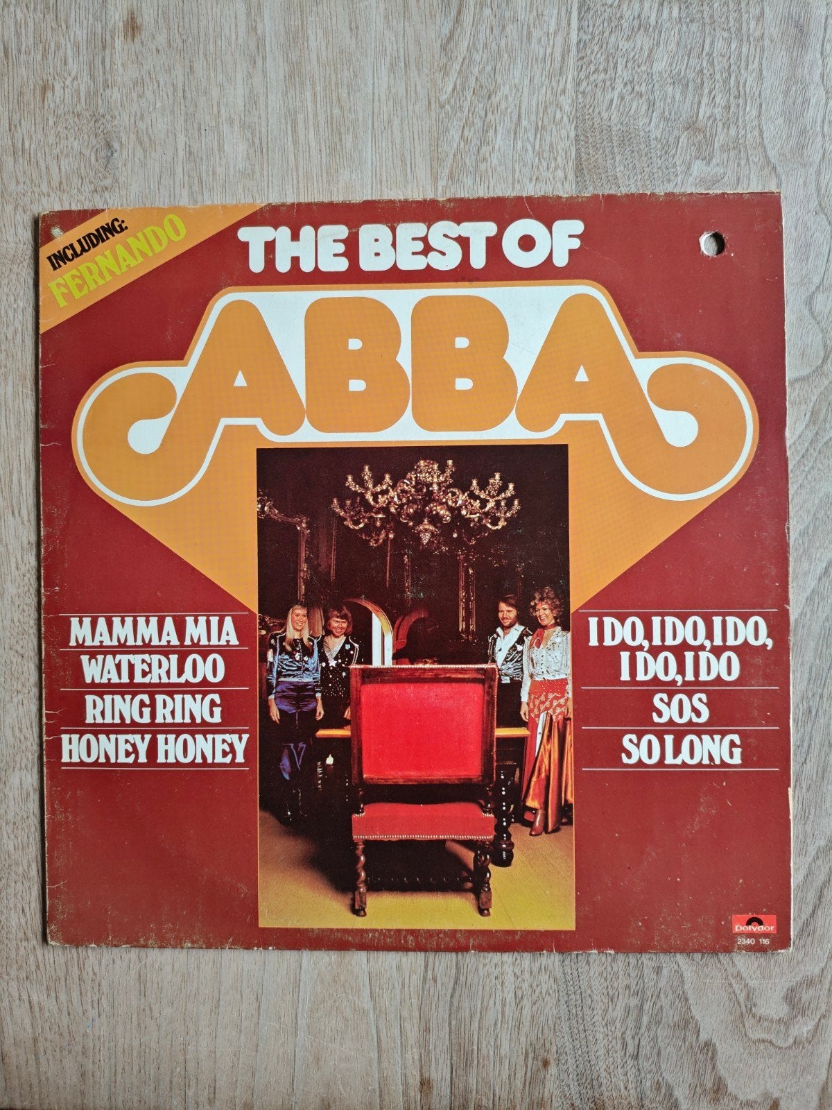 ABBA - The Best Of ABBA LP (1975), Ophalen, LP, Gebruikt, Pop