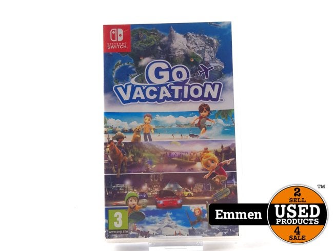 Nintendo Switch Game: Go Vacation, Nintendo, Zo goed als nieuw, Support@nintendo.com, 11-1 Hokotate-cho, Kamitoba, Minami-ku
Kyoto 601-8501
Japan