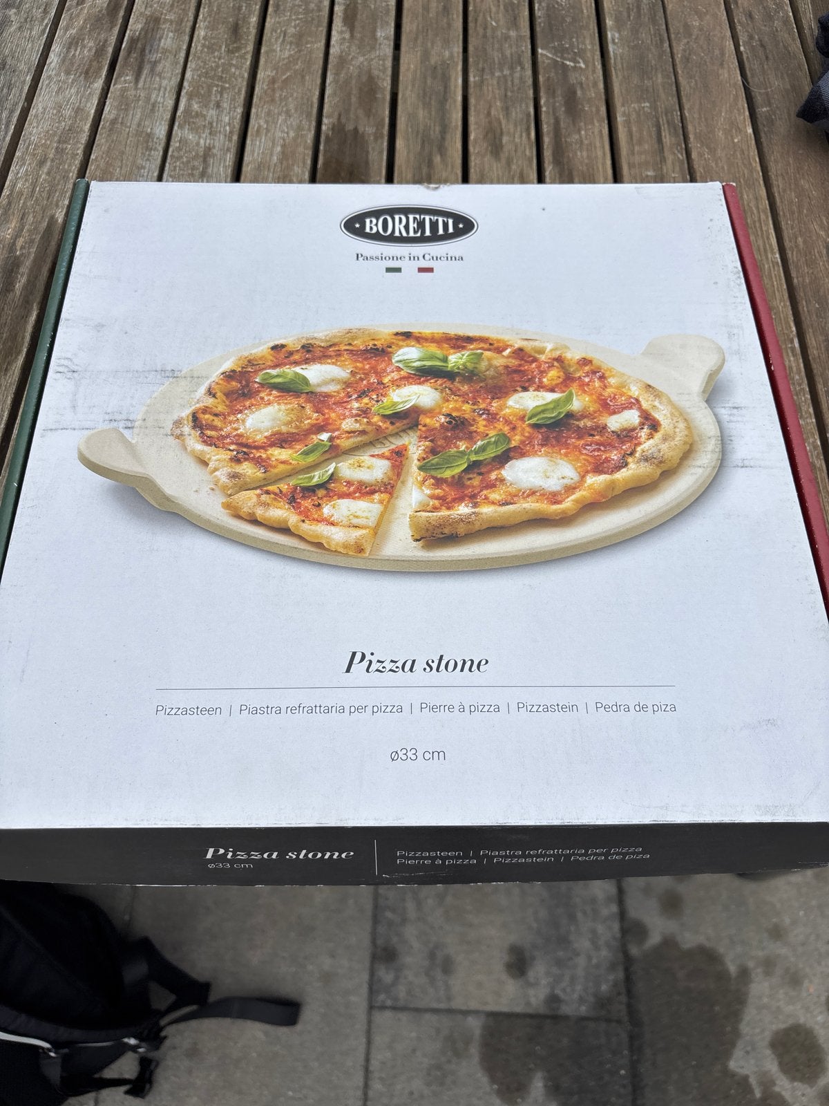 Boretti Pizzasteen - Nieuw in doos - Ø33 cm, Ophalen of Verzenden, Nieuw
