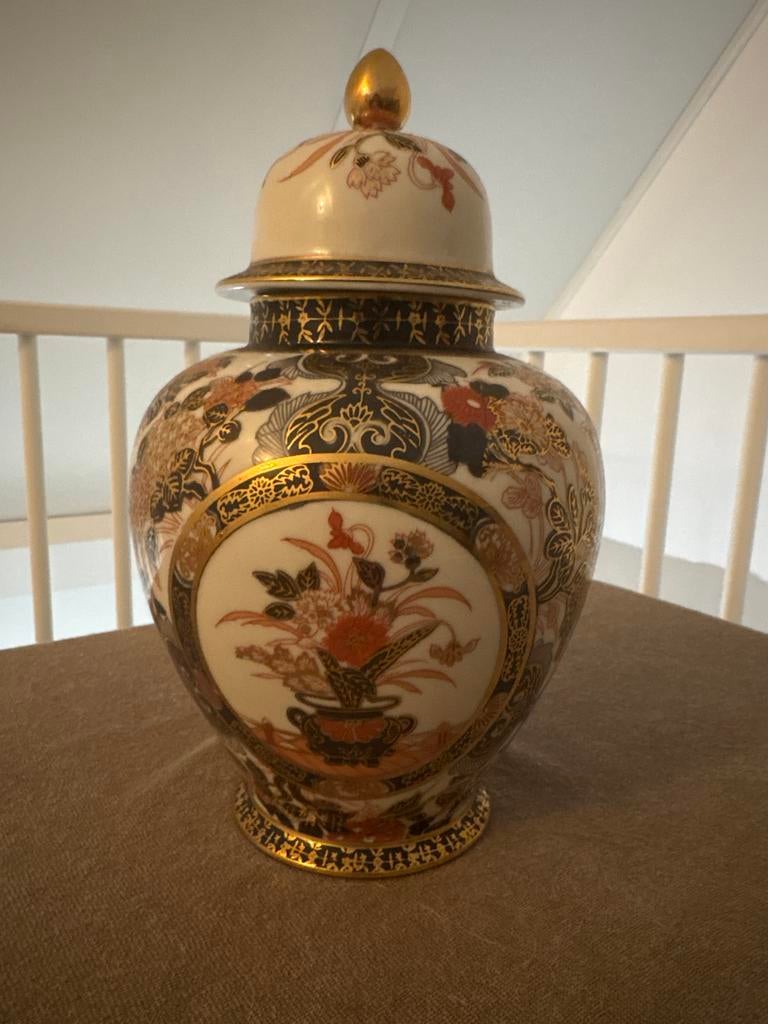 Prachtige Imari Japanse gemberpot met deksel, Ophalen of Verzenden