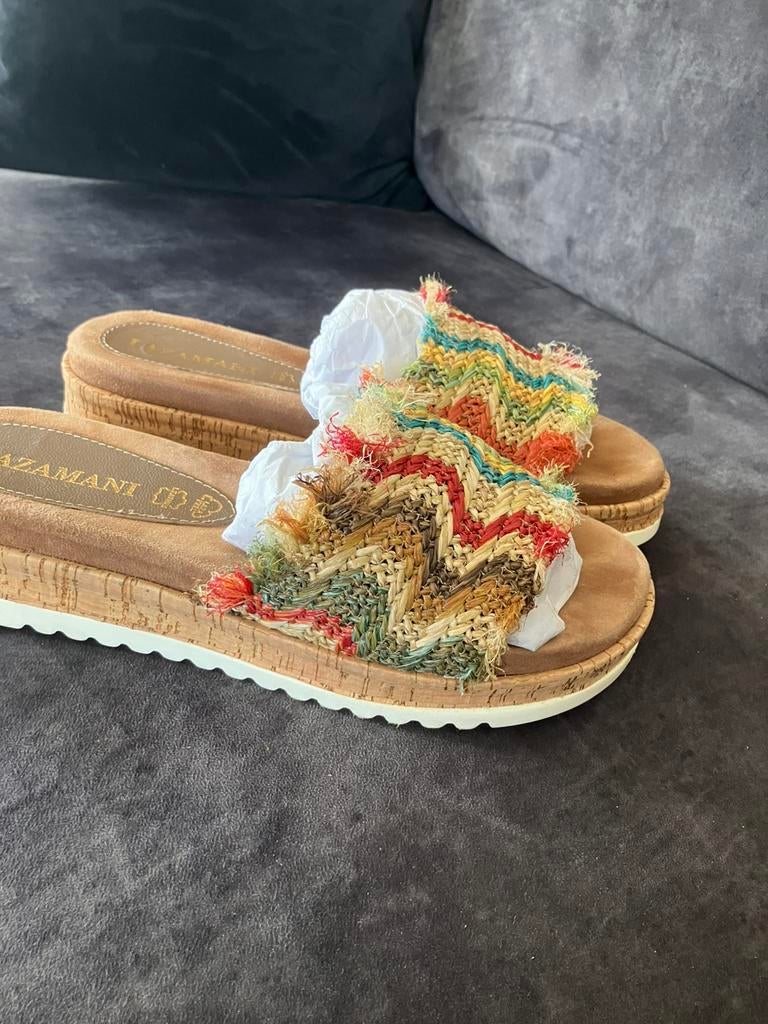 Lazamani slippers, Kleding | Dames, Schoenen, Ophalen of Verzenden, Zo goed als nieuw