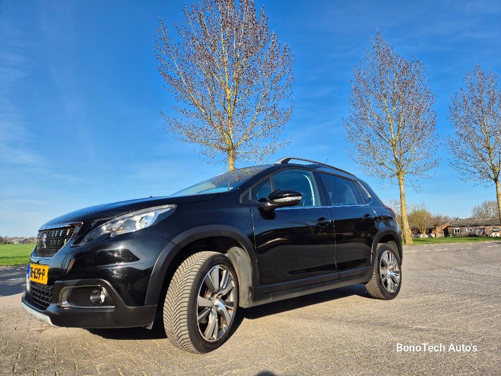 Peugeot 2008 1.2 Puretech 130pk 2018 Zwart, Auto's, Voorwielaandrijving, Euro 5, 1250 kg, Zwart