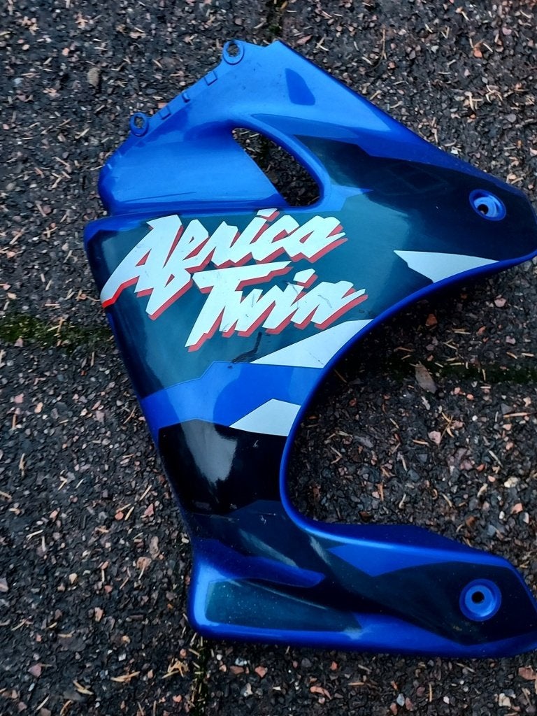 Honda XRV 750 Africa Twin linker zijkuip deel RD07+A blauw, Motoren, Verzenden