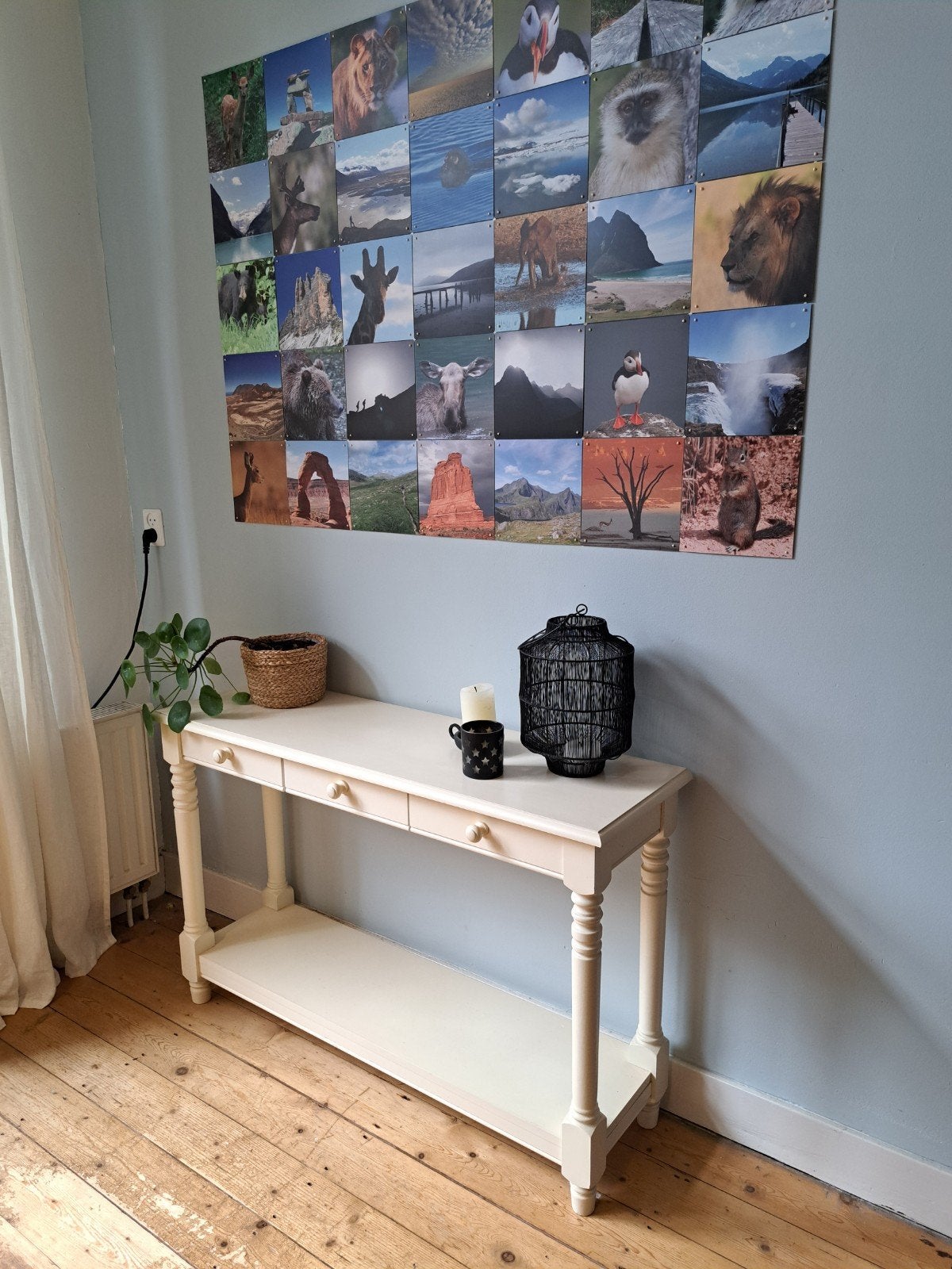 Mooie stevige sidetable, Ophalen, Gebruikt, 100 tot 150 cm, 25 tot 50 cm