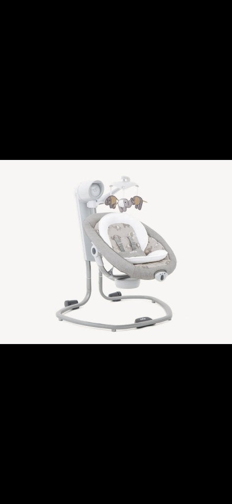 Joie Serina Elektrische Baby Swing – grijs, Ophalen, Zo goed als nieuw, Schommelstoel