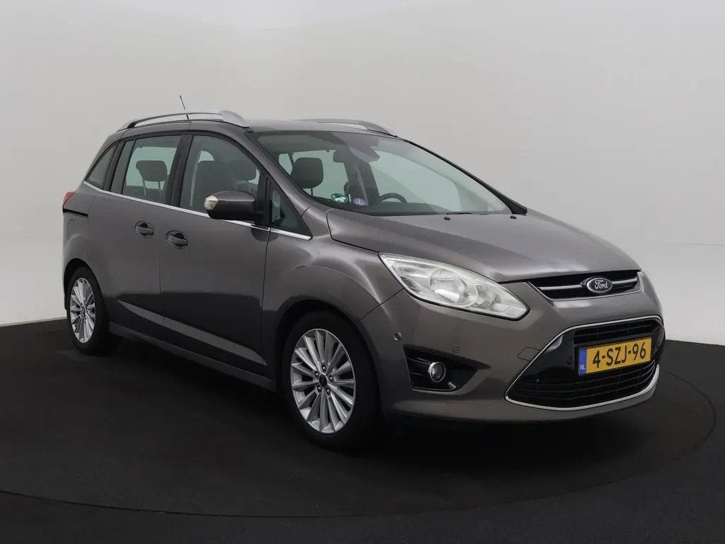Ford Grand C-Max 1.0 Titanium, super mooie auto, distributie, Auto's, Voorwielaandrijving, Gebruikt, Bruin, Origineel Nederlands