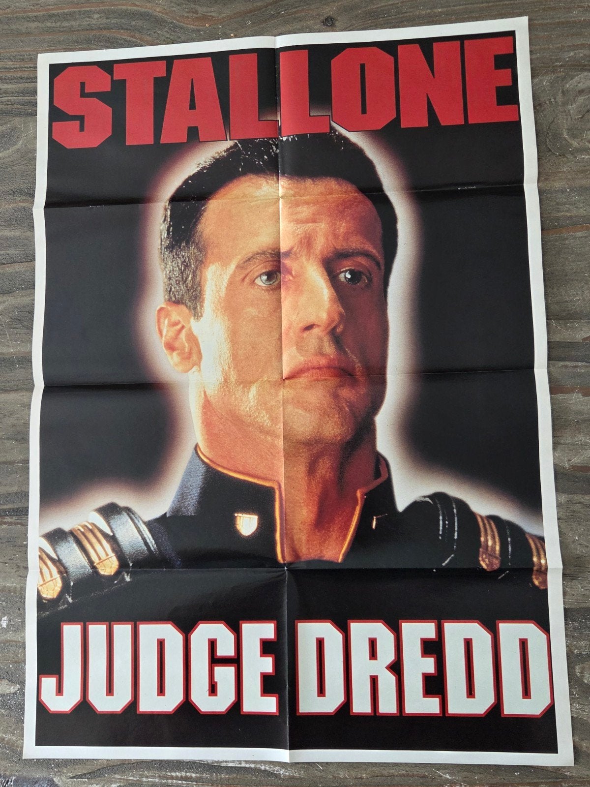 Judge Dredd Sylvester Stallone Film Poster, Ophalen of Verzenden, Zo goed als nieuw, A1 t/m A3, Film en Tv