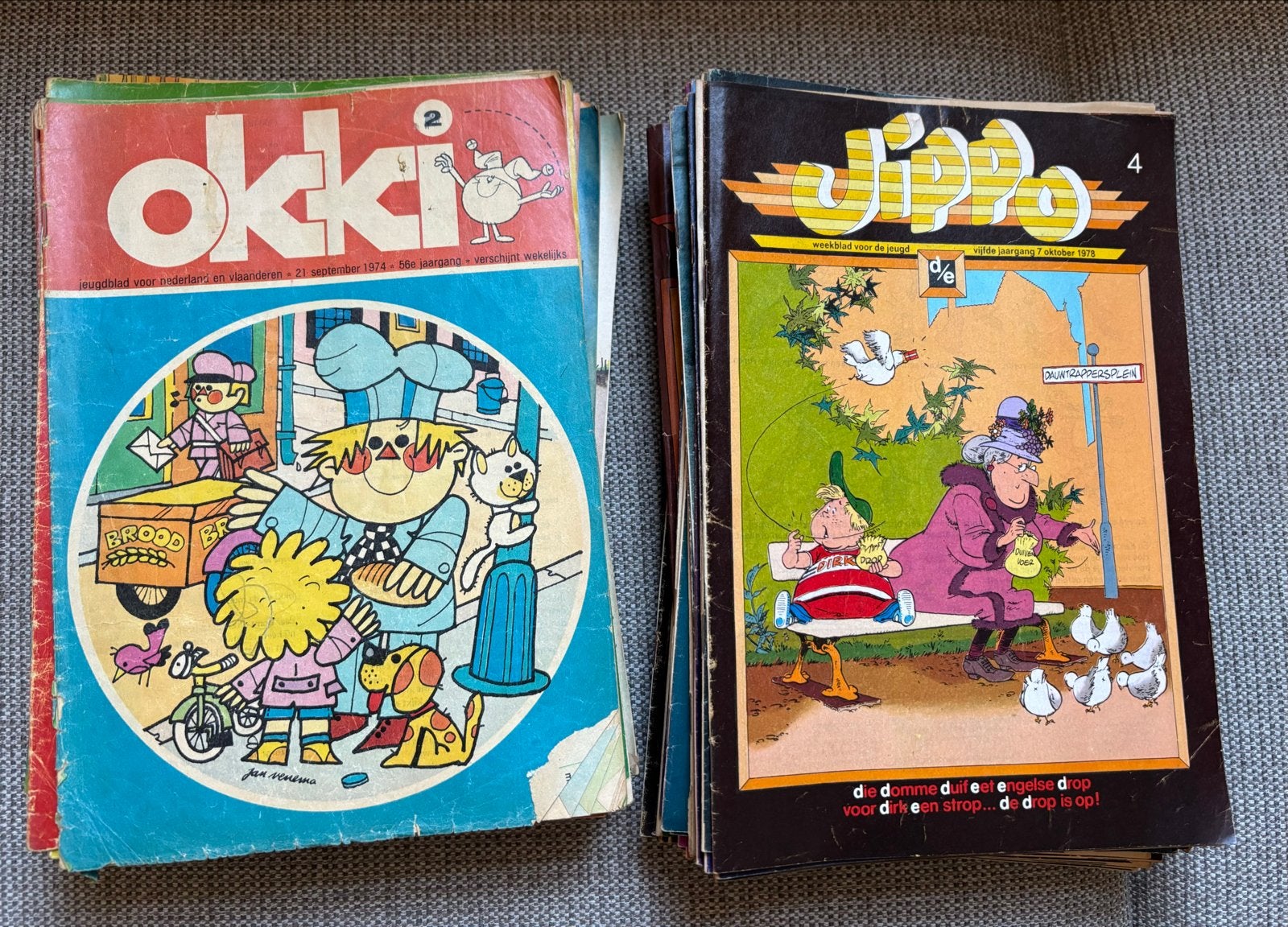 Okki en Jippo stripboeken - Jaren '70, Boeken, Meerdere stripboeken, Verzenden, Gelezen