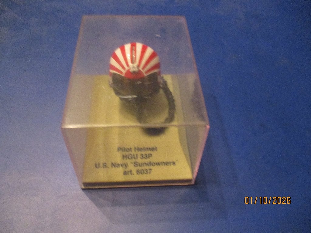 luchtvaart model pilotenhelm US. Navy., Verzamelen, Verzenden, Gebruikt, Schaalmodel