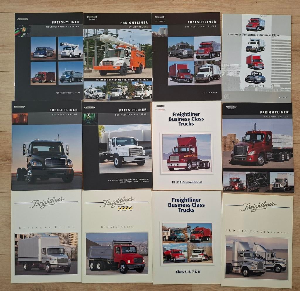Partij Freightliner Trucks USA brochures, Ophalen of Verzenden, Gelezen, Overige merken
