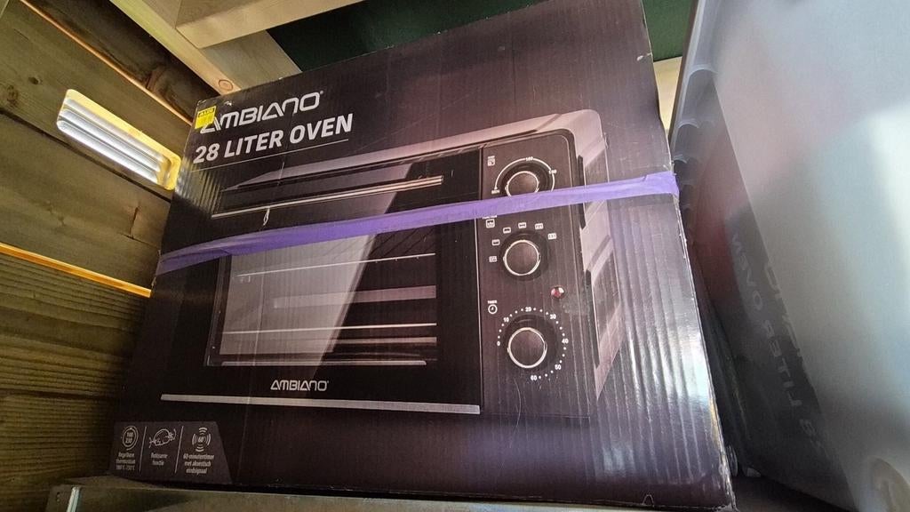Nieuwe Ambiano oven - 28 liter, nieuw in verpakking, Ophalen, Minder dan 45 cm, Oven, Nieuw