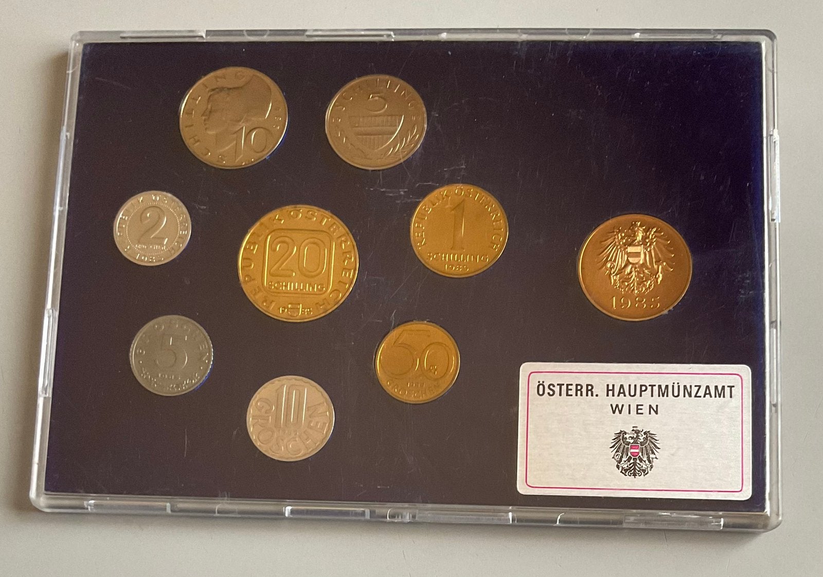 Munten - Oostenrijk Jaarset 1985 - UNC / FDC., Ophalen of Verzenden, Oostenrijk, Setje