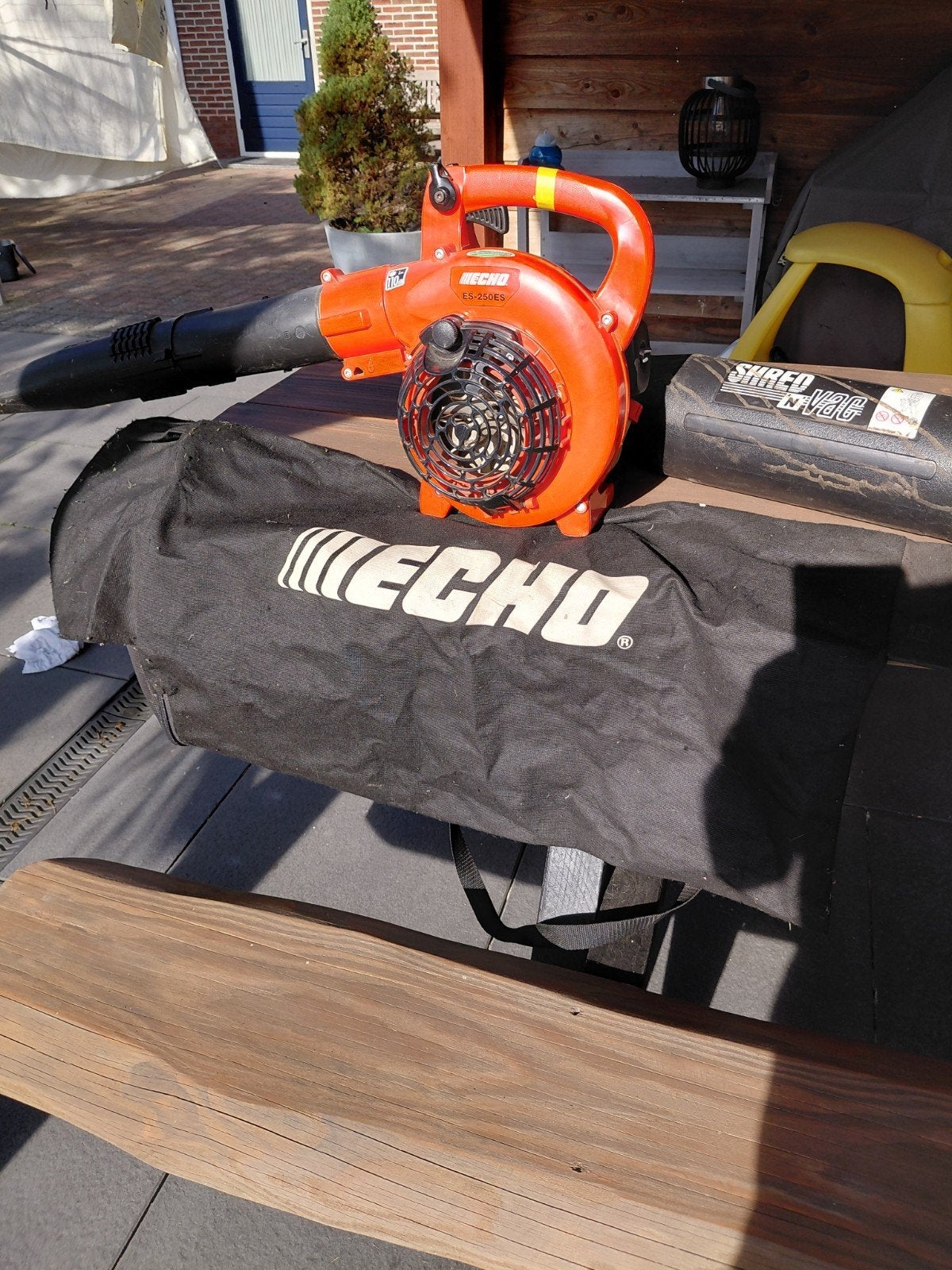 Echo ES-250ES Bladblazer/Bladzuiger met versnipperfunctie, Ophalen, Benzine, Met opvangzak, Echo
