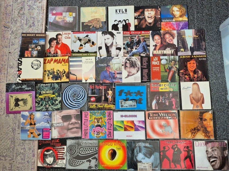 COLLECTIE CD SINGLES 166X, Cd's en Dvd's, Ophalen, Gebruikt, Pop