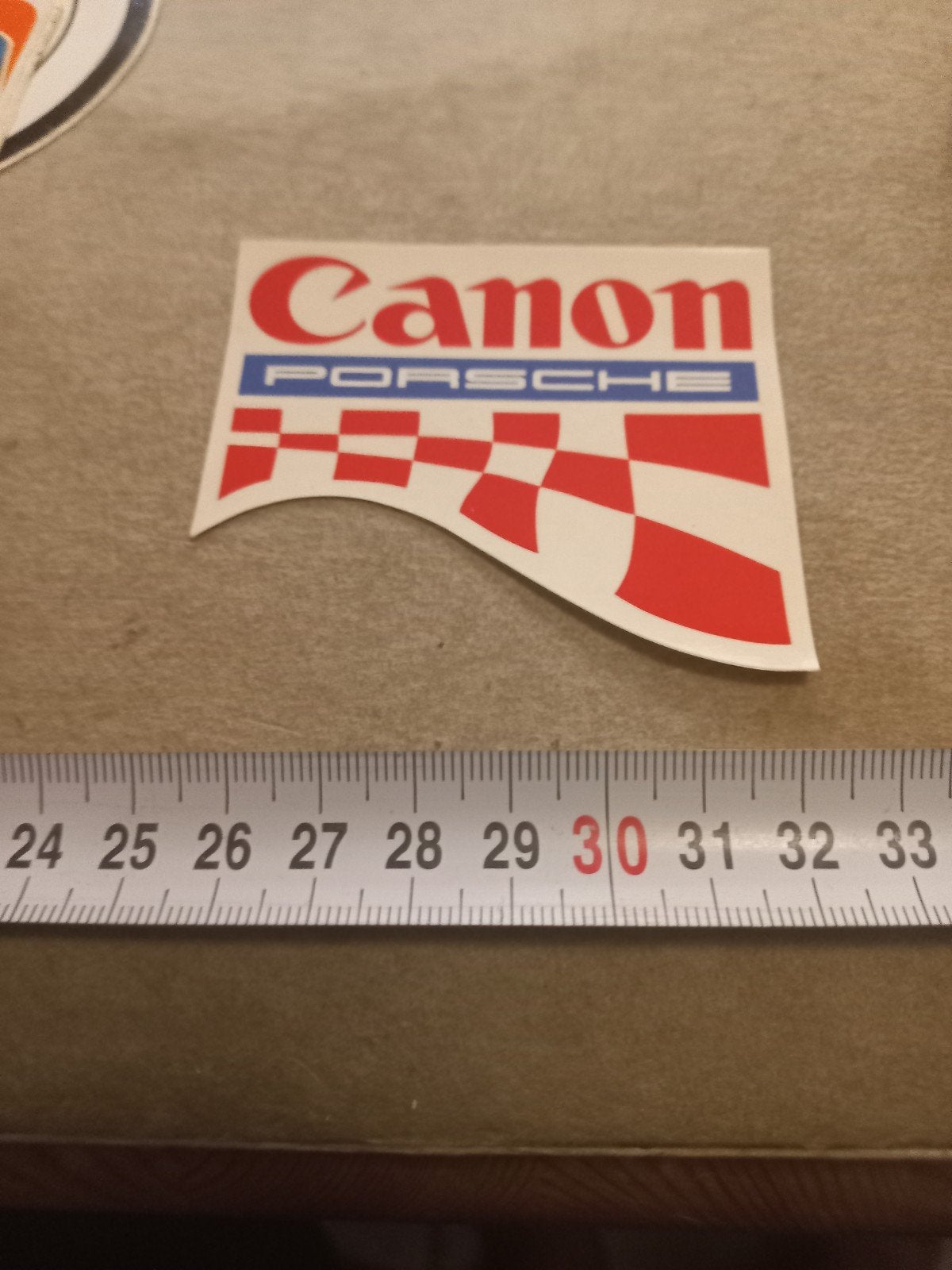 Canon Porsche sticker - Vintage race auto decal, Ophalen of Verzenden
