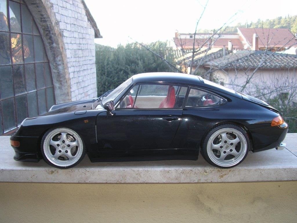 Pocher Porsche Black 1/8 scale coupè RS Transkit, Ophalen of Verzenden, Nieuw, 1:5 t/m 1:8, Auto