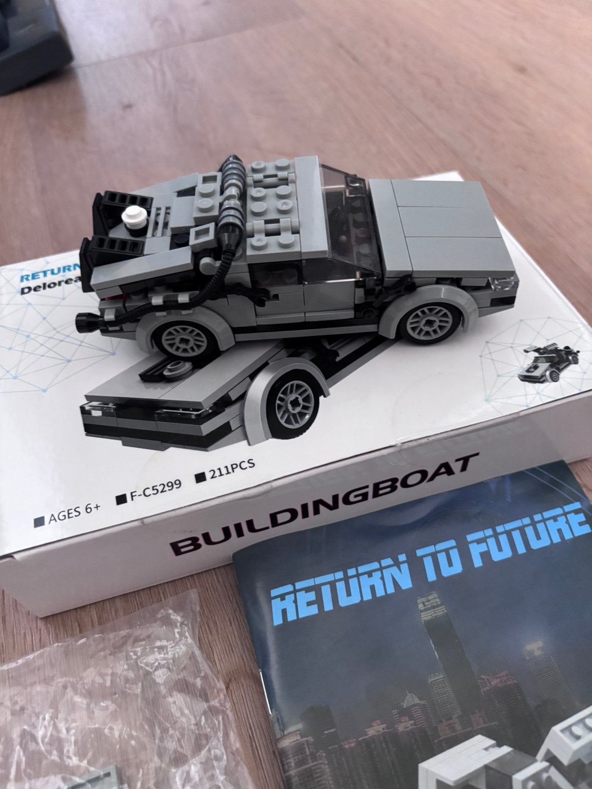 Lego DeLorean, Overige merken, Auto, Groter dan 1:32, Ophalen of Verzenden