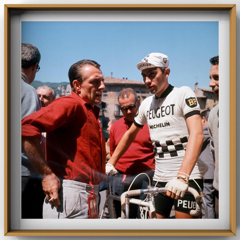 1x persfoto – Eddie Merckx, ca. 1963 | herdruk 2023 vintage, Verzamelen, Sportartikelen en Voetbal, Ophalen of Verzenden, Zo goed als nieuw