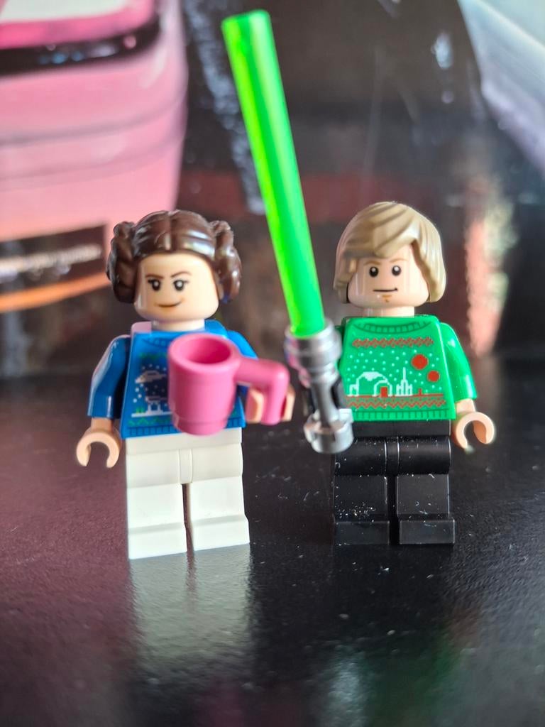 Lego Star Wars Luke en Leia kersttrui minifigs, Star Wars, Lego, Nieuw, Ophalen of Verzenden