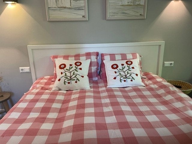 dekbed hoes 2 persoons. Ikea Emmie Ruta Duvet Rose ruit., Ophalen, Beddengoedset, Katoen, Tweepersoons