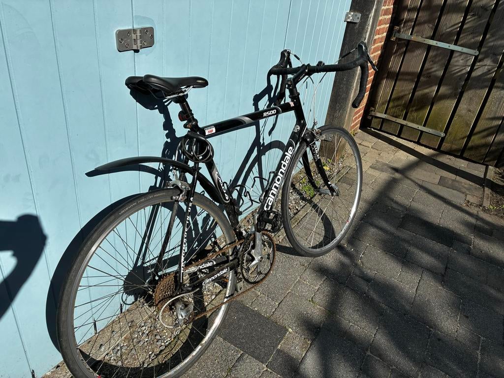 Cannondale R500 CAAD4 Racefiets - Zwart, Aluminium, Fietsen en Brommers, Fietsen | Racefietsen, Gebruikt, Aluminium, Overige maten