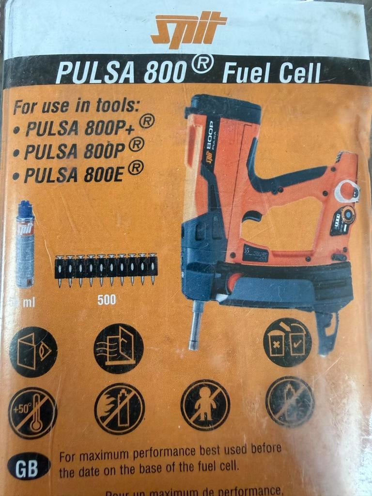 2 Spit Pulsa 800 Fuel Cell Gaspatronen voor Pulsa pistool, Ophalen of Verzenden, Nieuw